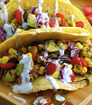 You're gonna love these Vegan Gluten Free Chickpea Tacos ! A great addition to your taco recipe repertoire ;)