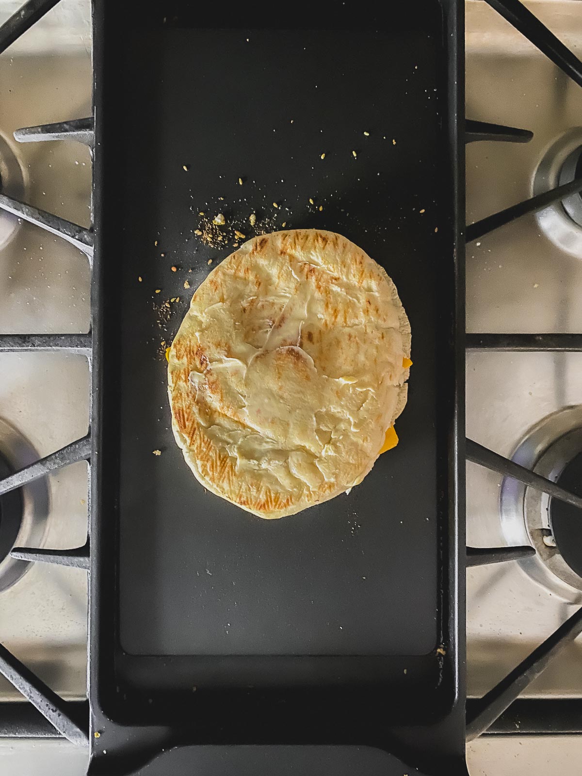 Za'atar Grilled Cheese Pita Sandwich May I Have That Recipe?