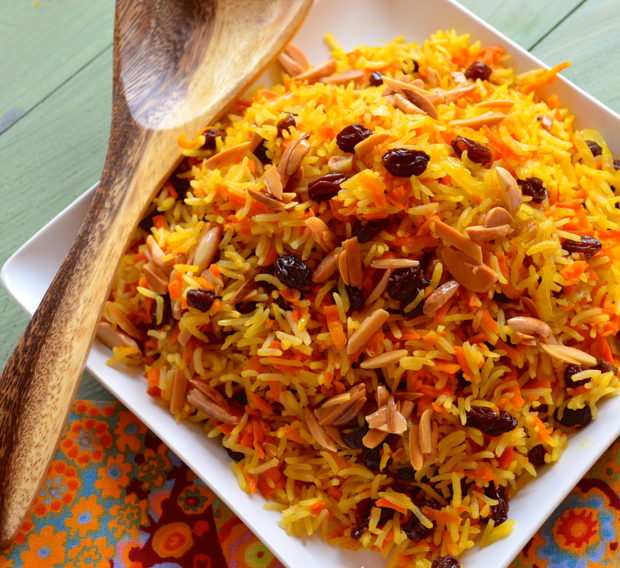 Sweet Rosh Hashanah Rice with Carrots and Raisins