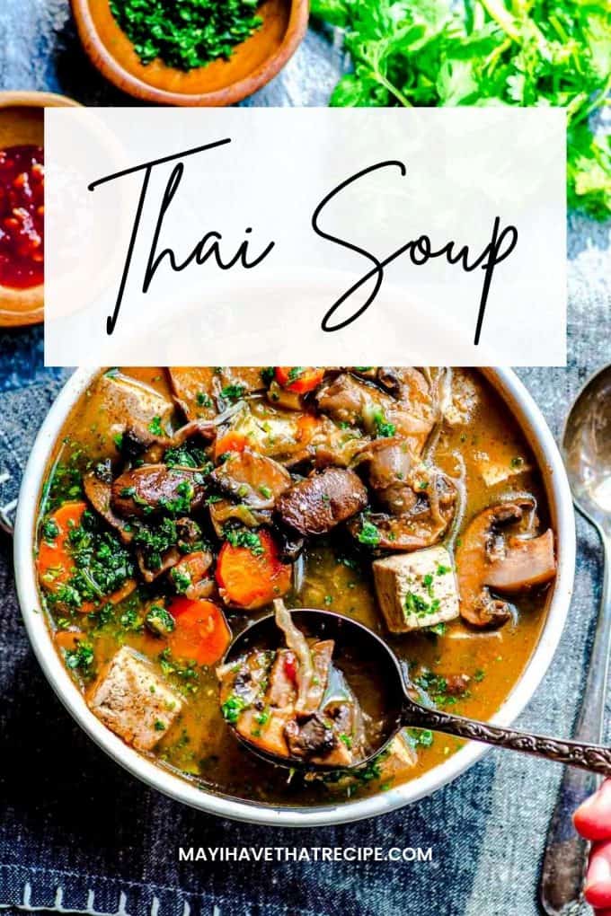 A overhead view of Thai Soup