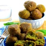Spinach and cheese donut holes - a great savory combination of spinach and cheese fried to a perfect crisp. great chanukah ( hanukkah) treat