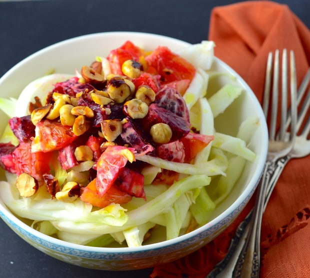 Fennel and blood orange salad with hazelnuts from May I Have That Recipe