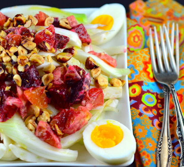Fennel and blood orange salad with hazelnuts from May I Have That Recipe