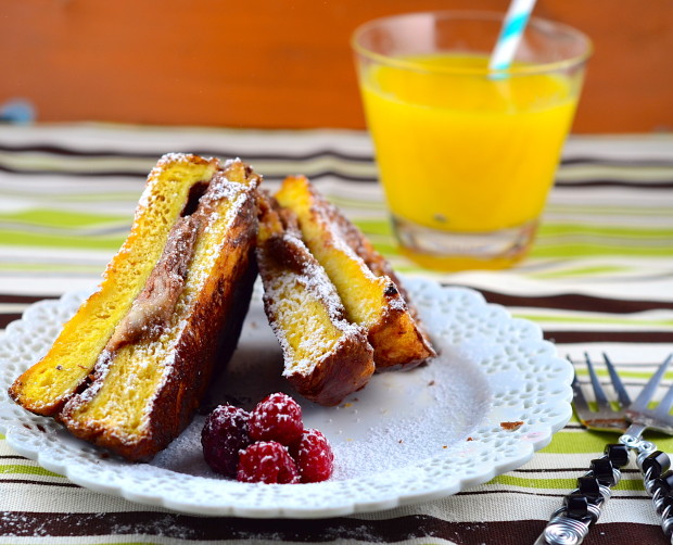 Nutella french toast grilled cheese