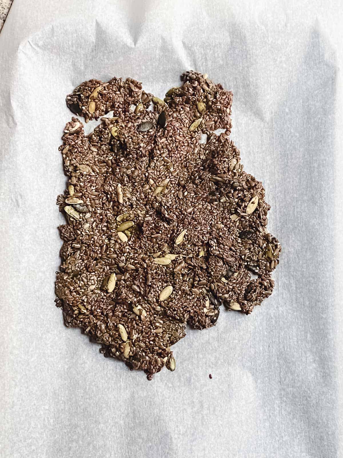 Flax and Chia Seed Keto Crackers Vegan and GlutenFree