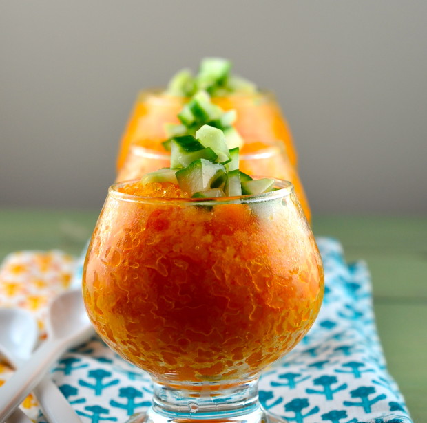 carrot coconut granita