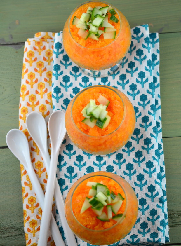 carrot coconut granita