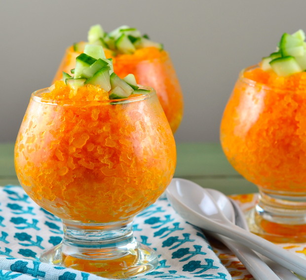 carrot coconut granita