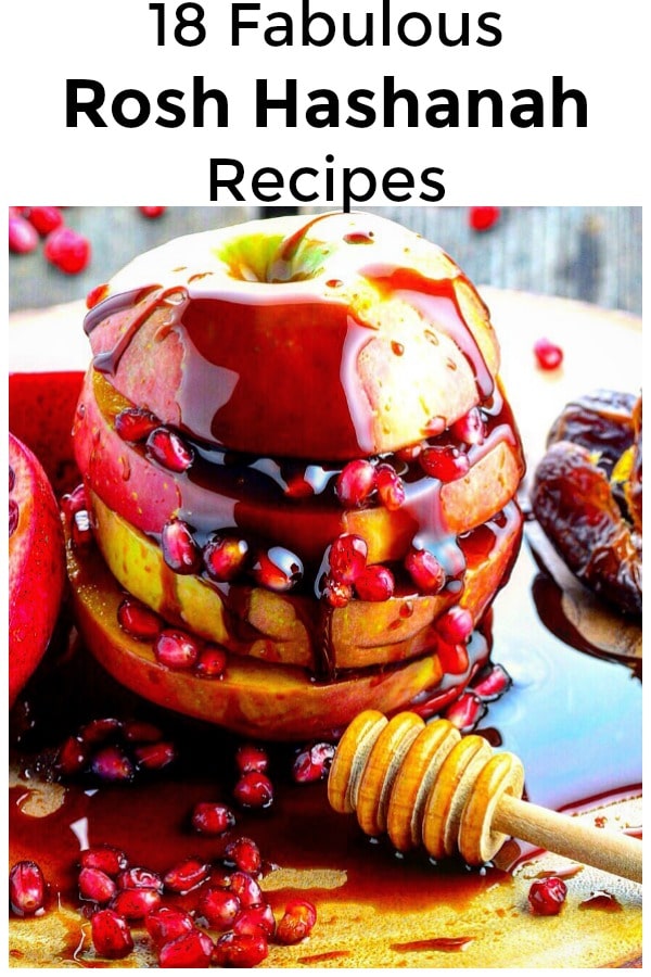 Fresh Apple Stuffed sliced and stuffed with pomegranates and date honey