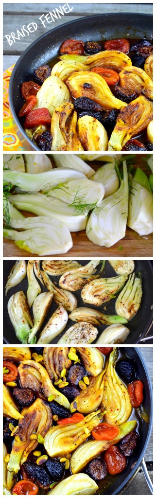 Braised Fennel with Apricots & Figs #passover #vegan #glutenFree #Kosher #recipes