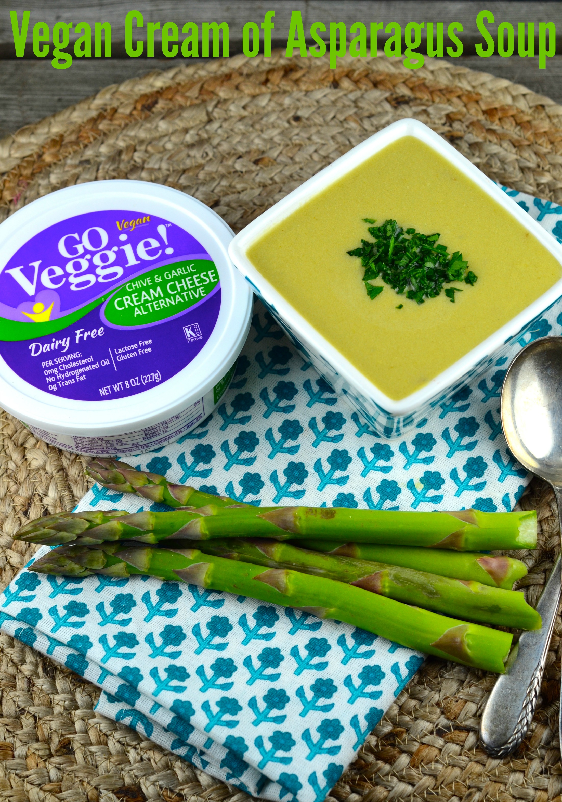 Vegan Cream of Asparagus Soup #soup #vegan #glutenFree #asparagus #kosher