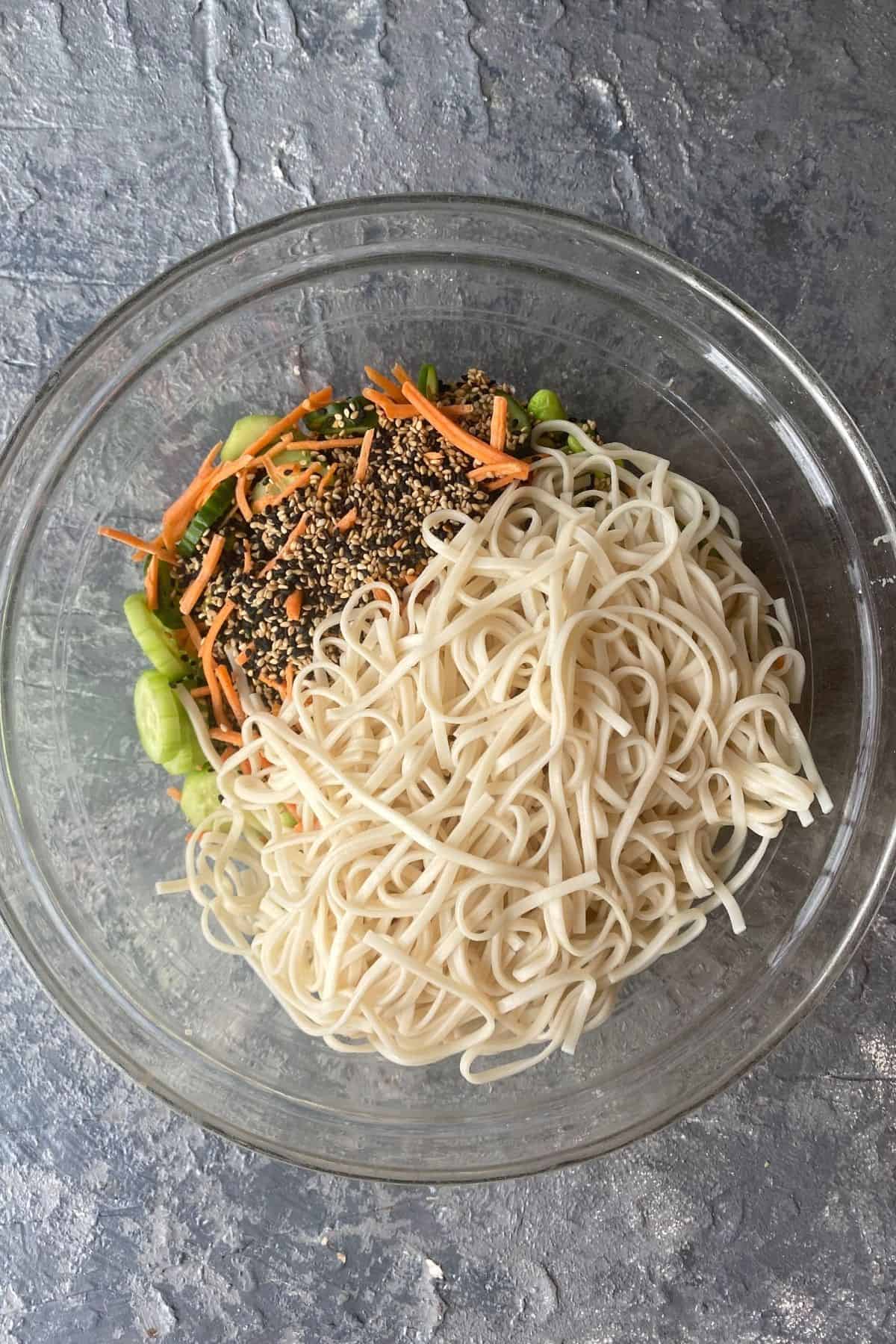 Soba Noodles With Miso Dressing