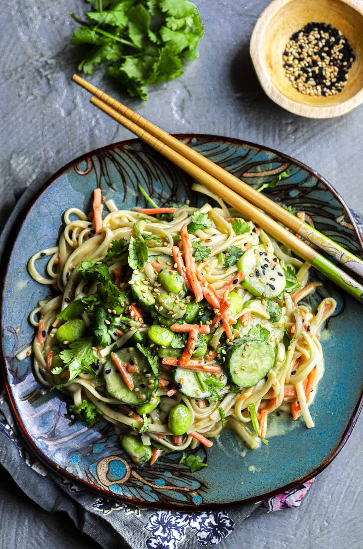 Soba Noodles With Miso Dressing