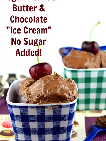Vegan Chocolate peanut butter ice cream #vegan #noSugarAdded #glutenFree #paleo #kosher #chocolate #peanutButter
