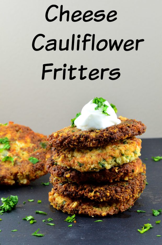 Cauliflower and Cheese Fritters, do you want to feel good about the appetizer you are going to serve at your next party? They these cheesy cauliflower fritters, they are a great vegetarian option. Comforting, easy to make and guaranteed success. Great to serve at a Super Bowl Party, Chanukah, brunch, breakfast, lunch or dinner.