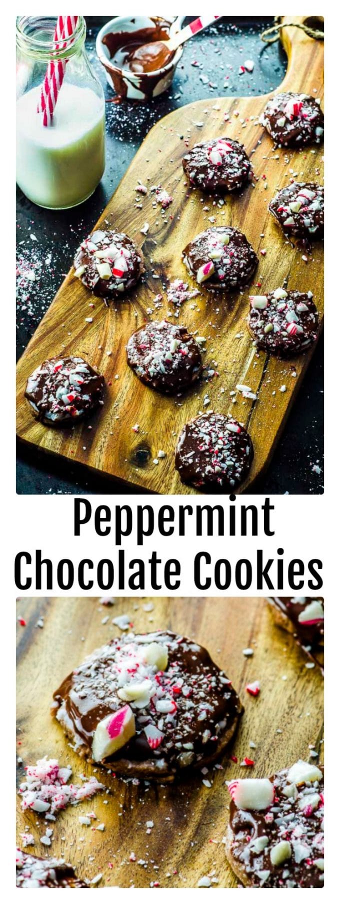 Vegan peppermint chocolate cookies: Chocolate and peppermint is the winning flavor combination, that transforms a regular cookie into a " super cookie".