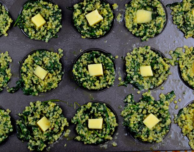 Cheese, spinach and quinoa bites #quinoa #Cheese #Spinach #breakfast #lunch #dinner #appetizer #bites