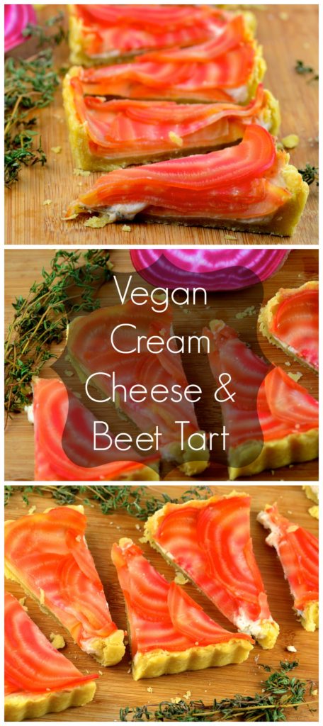Vegan Cream Cheese and Beet Tart #vegan #tart #beet #cream cheese #goVegie #vegetarian #appetizer @GoVeggieFoods