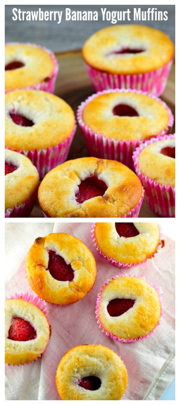 Strawberry Banana Yogurt Muffins May I Have That Recipe?