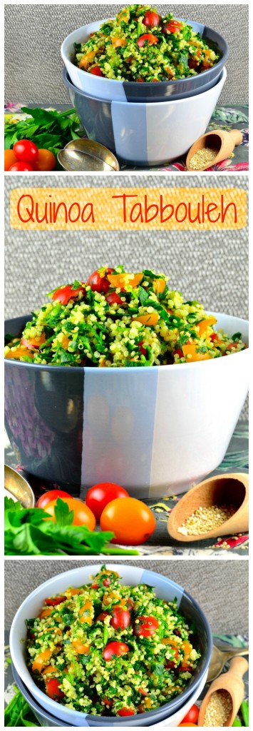 Quinoa Tabbouleh - #passover #quinoa #tabbouleh #salad #healthy #kosher #vegan #vegetarian