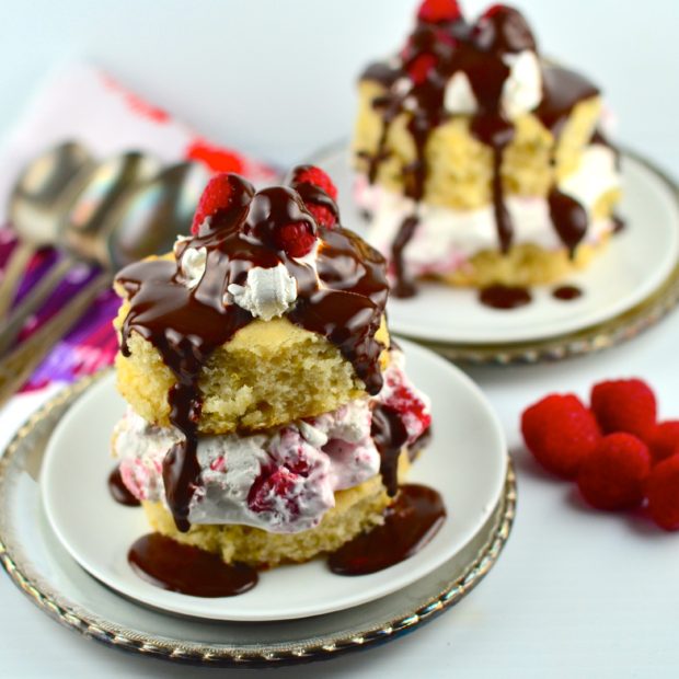 Vegan Lemon Basil Raspberry Shortcake - #vegan #desert #kosher #raspberry #cake #mothersDay #brunch #lemon #basil
