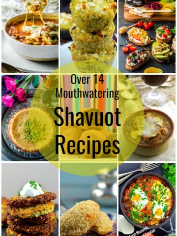 Photo collage or Shavuot Recipes