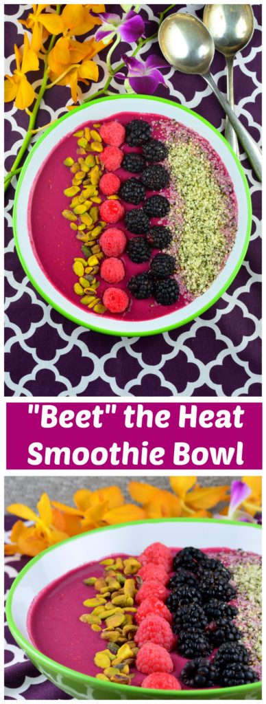 Berry & Beet Smoothie Bowl #recipe #raspberries #berry #smoothie #breakfast #protein #fruit #Vegan #healthy