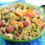 Summery Pasta Salad - No mayo, vegan, Dairy free, 4thofjuly, BBQ,