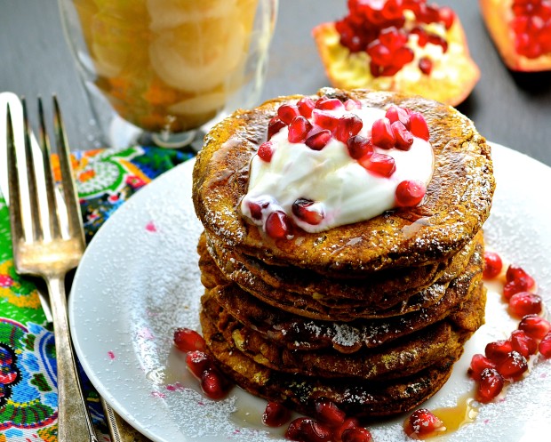 Beet and pumpkin pancakes - make your breakfast a little healthier today