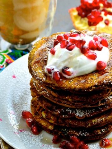 Beet and pumpkin pancakes - make your breakfast a little healthier today