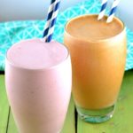 Super delicious, pre or post workout Chocolate and Strawberry Protein Shakes -