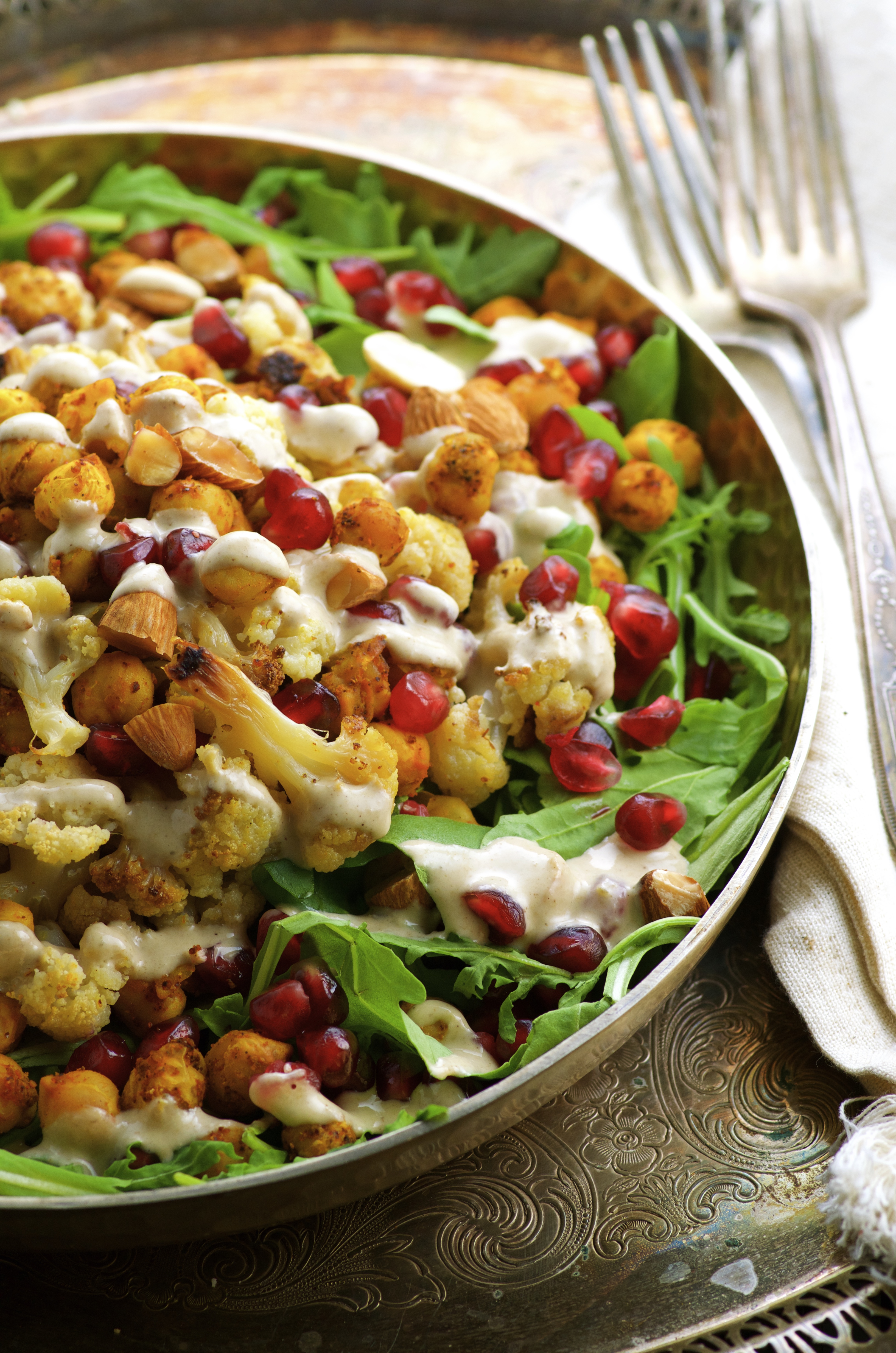 Roasted Cauliflower Chickpea Salad May I Have That Recipe