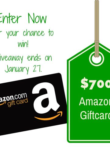 $700 Amazon Giftcard Giveaway Enter Now!! Ends January 27, 2015