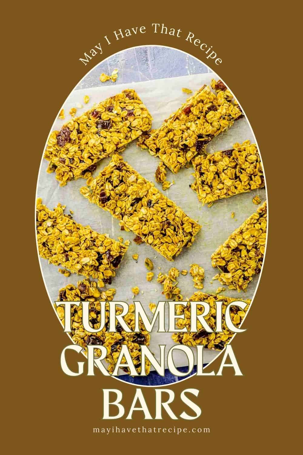 Tahini, Turmeric & Date Vegan Granola Bars May I Have That Recipe?