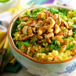 Cauliflower Fried Rice - Vegan, gluten Free, low carb , full of flavor and a great passover recipe too!