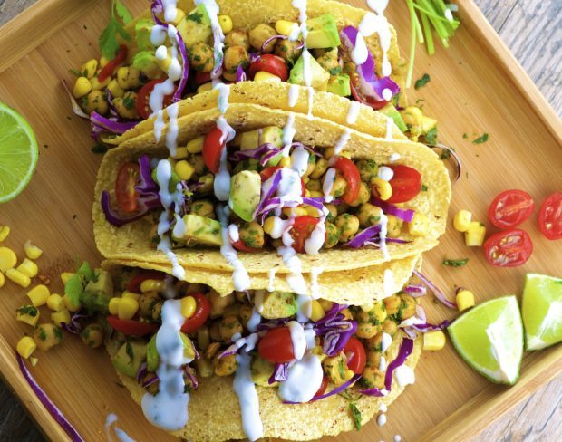 You're gonna love these Vegan Gluten Free Chickpea Tacos ! A great addition to your taco recipe repertoire ;)