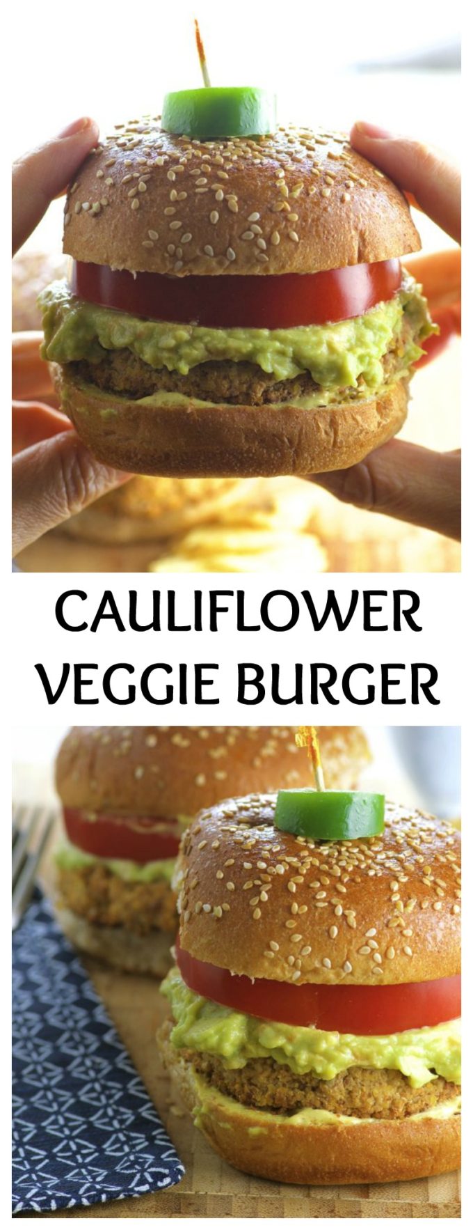 Yes, we know what you're thinking... Another cauliflower recipe, another veggie burger... Boooring! Ok, maybe. It all depends on how you look at it. And we don't know, since we're not you and we can't get inside your head (yet anyway). But what we CAN do, is tell you why we think this Cauliflower Veggie Burger is awesome..