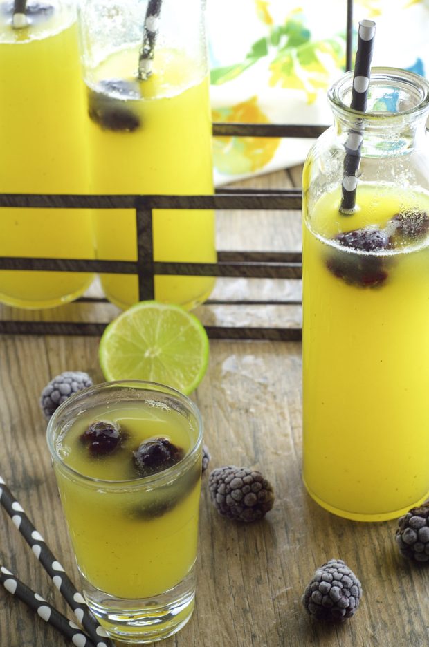 Piña Colada Agua Fresca, a light and refreshing summer drink.