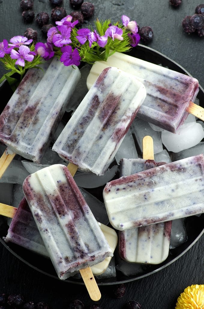 Blueberries And Cream Popsicles May I Have That Recipe?