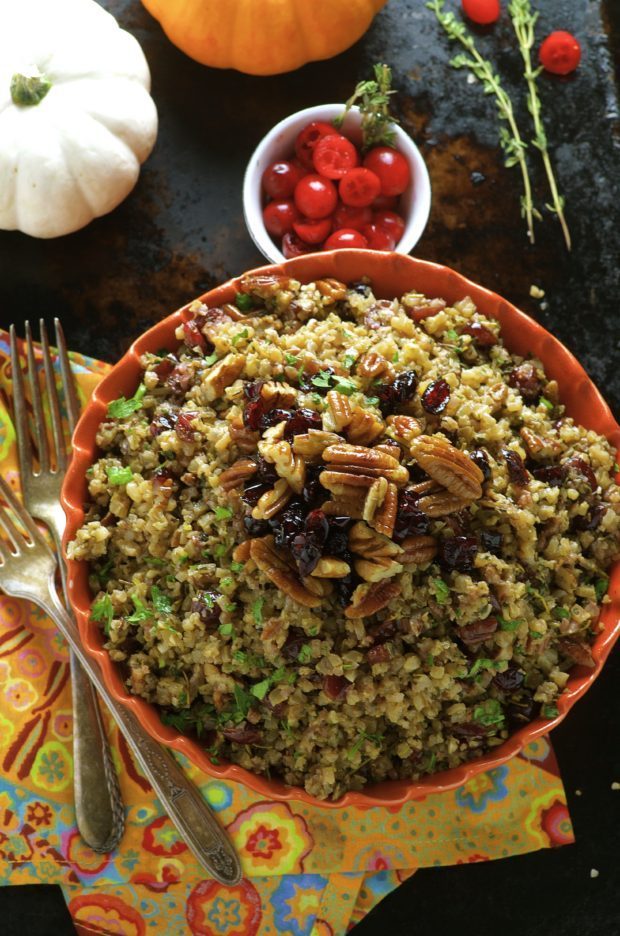 Cauliflower Stuffing a low carb alternative to your Thanksgiving and Holiday Stuffing