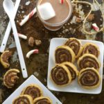 Peppermint Chocolate Pinwheel Cookies. Peppermint and chocolate play in complete harmony in this soft dessert cookie