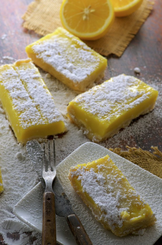 Vegan Meyer Lemon Bars. Addictively refreshing not too sweet dessert. Yes, we have these awesome Vegan Meyer Lemon Bars for you today but... could you help us out with an issue we're dealing with?
