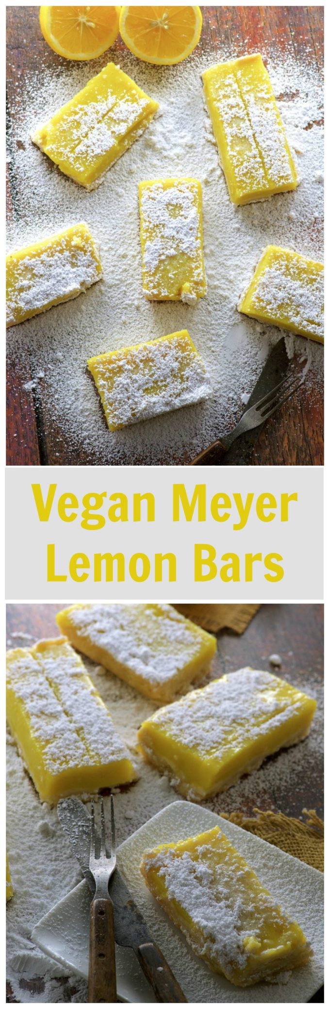 Yes, we have these awesome Vegan Meyer Lemon Bars for you today but... could you help us out with an issue we're dealing with?