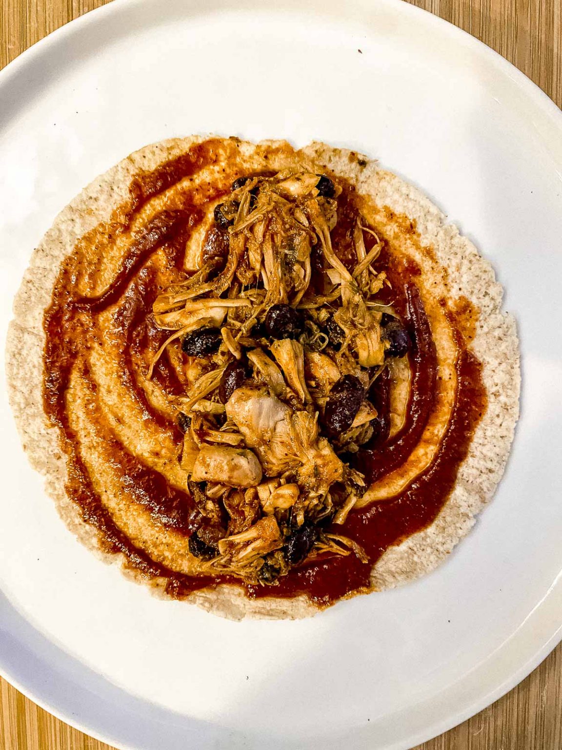 Vegetarian Enchiladas with Black Beans and Jackfruit