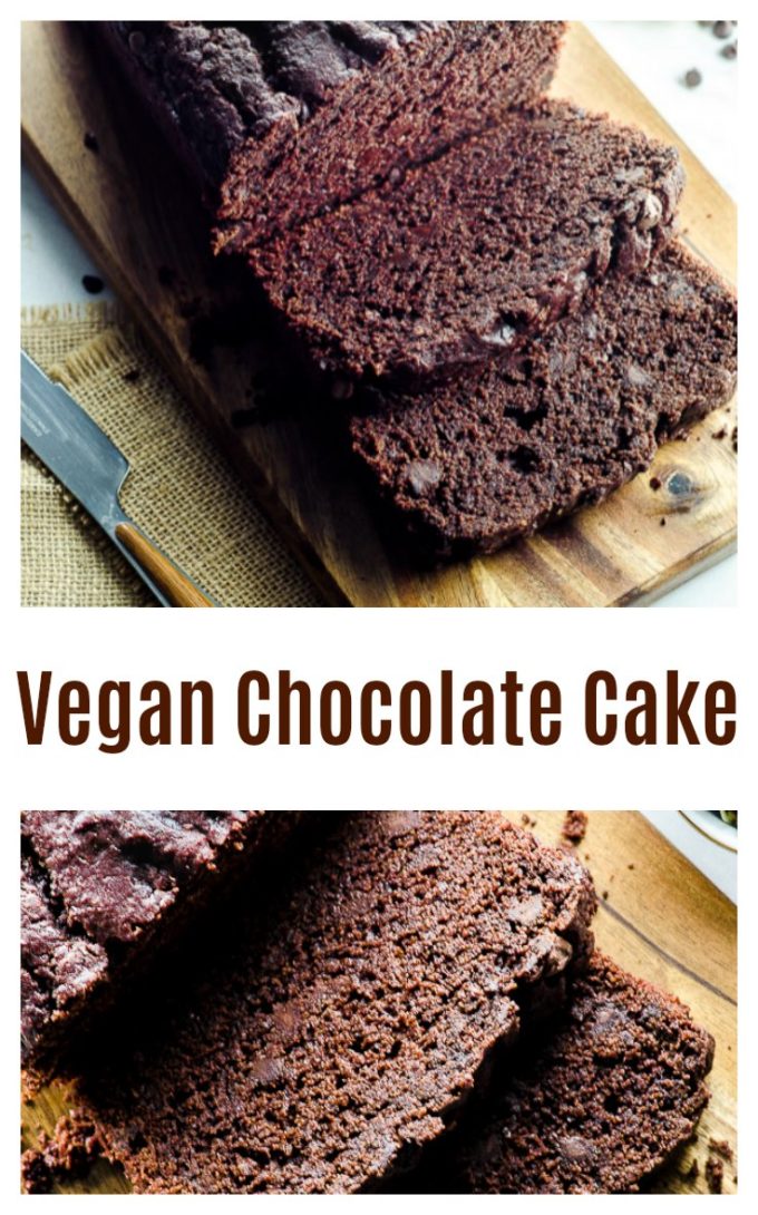 If you love chocolate, you'll go crazy over this vegan chocolate cake! It's easy to prepare (no mixer needed!) and super fudgy and decadent!