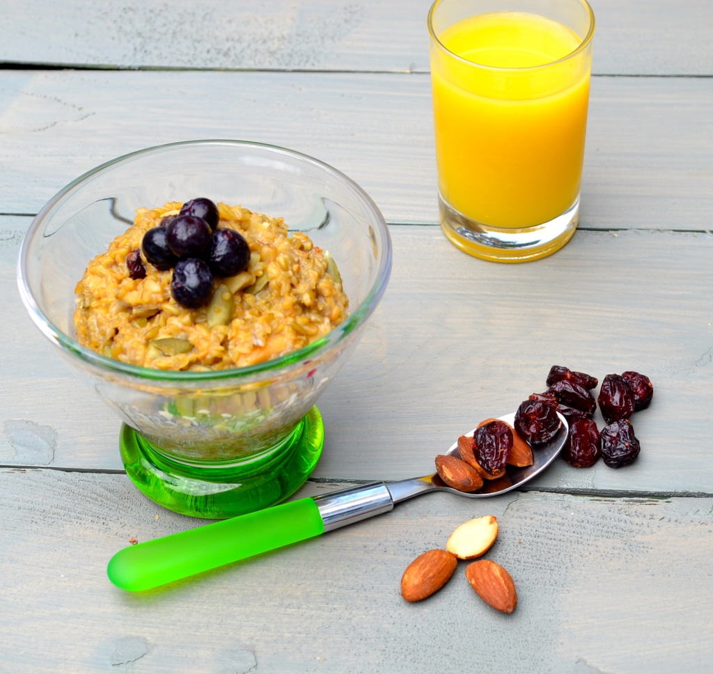 Vegan Freekeh Breakfast "Pudding"
