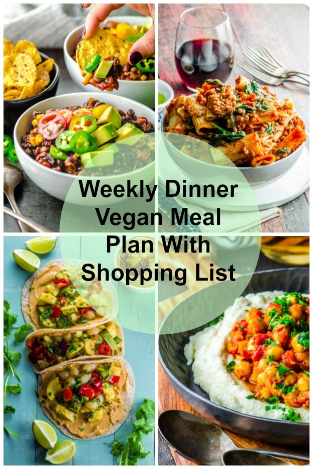 Weekly Dinner Vegan Meal Plan With Shopping List 2 May I Have That 