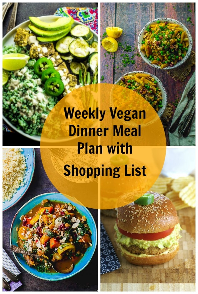 Weekly Dinner Vegan Meal Plan With Shopping List 6 May I Have That