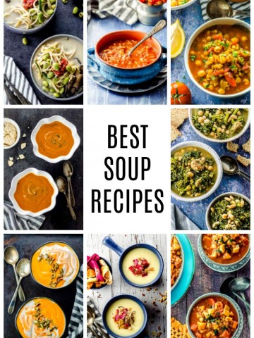 A photo collage of best soup recipes