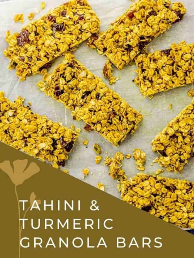 Tahini & Turmeric Granola Bars